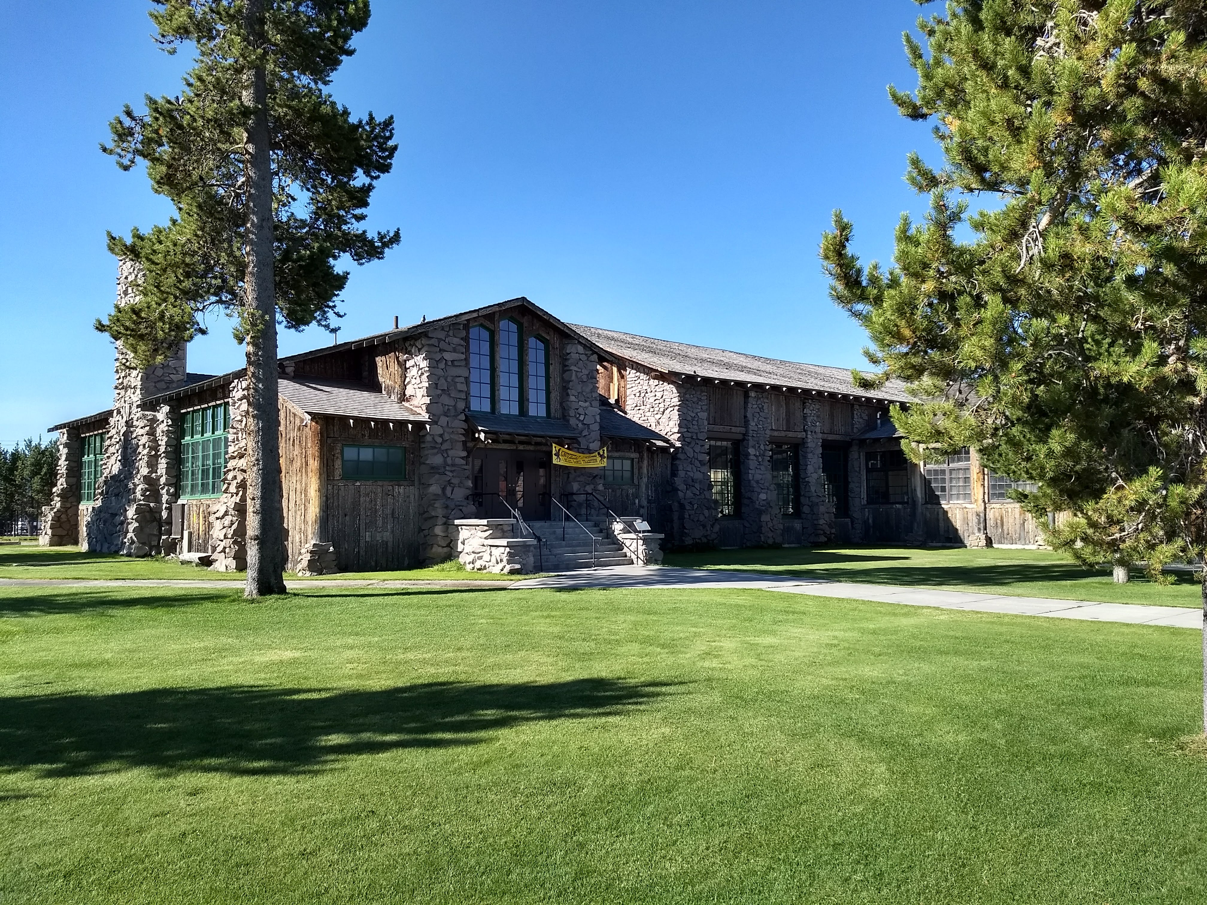 The Union Pacific Dining Lodge with a Knothead Jamboree banner, photographed at a previous event